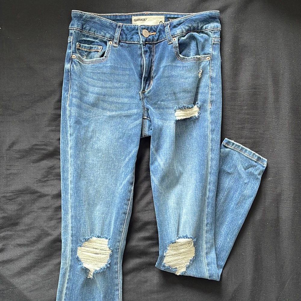 Garage Premium Ripped Skinny Jeans